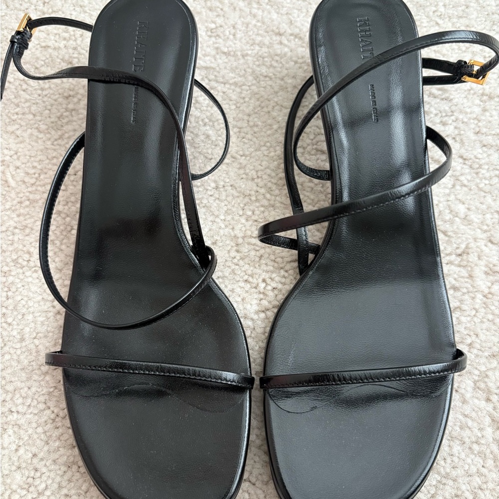 KHAITE Loop Black Sandals, 35mm, size 39/ US 9